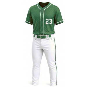Maillot de baseball pour homme avec numéro 23 imprimé par sublimation, pantalon blanc, manches courtes, polyester respirant, coupe régulière - Product Image 5
