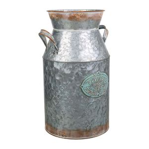 Fresh Arrival Farmhouse Rustic Flower Vase Vintage <b>Galvanized</b> Metal Milk Can Decorative for Home Decor Customizable Size - Product Image 5