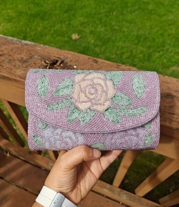 Bolso de mano bordado con cuentas hecho a mano para fiesta - Product Image 4