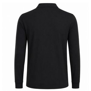 Polo de Golf de Manga Larga Negro para Hombre, Ropa Deportiva Clásica, Prenda Cómoda para Entrenamiento de Golf, Práctica y Ocio al Aire Libre - Product Image 2