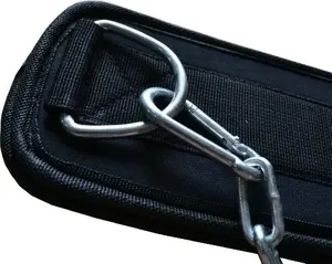 Cinturón de Neopreno Personalizado para Gimnasio, Resistente, Ecológico, con Cadena de Acero para Levantamiento de Pesas y Entrenamiento de Dips - Product Image 4
