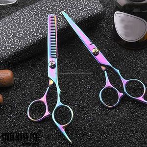 Tijeras de peluquería profesionales a precio de fábrica, con cuchillas afiladas, para diestros. - Product Image 2