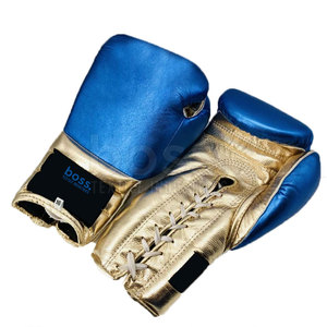 Gants de boxe à lacets en matériau durable, équipement rembourré absorbant les chocs pour l'entraînement et la remise en forme - Product Image 4
