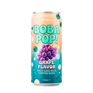 Bebida de Jugo de Boba con Sabor a Manzana, Bebida de Frutas con Boba Efervescente, Lata de 330 ml Lista para Beber, OEM, Marca Privada - Product Image 3