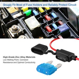 Set di Mini Fusibili a Lama per Auto, 120 Pezzi Assortiti, Kit di Fusibili a Lama Standard per Auto e Camion 5A 7.5A 10A 15A 20A 25A 30A - Product Image 3