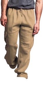 Top Demand Customizable Drawstring Winter Cotton/Anti-Wrinkle Light Wash Polyester Casual Lightweight Women and Men's <b>Pants</b> - Product Image 2