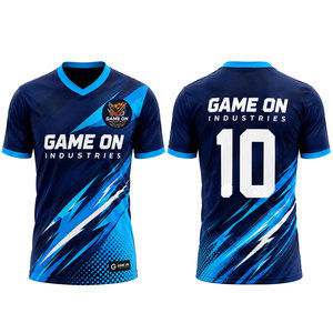 เสื้อฟุตบอลชายคุณภาพสูงสั่งทำพิเศษ 100% โพลีเอสเตอร์ ระบายอากาศได้ดี น้ำหนักเบา พิมพ์ลายแบบซับลิเมชั่น สำหรับฝึกซ้อมทีม - Product Image 1