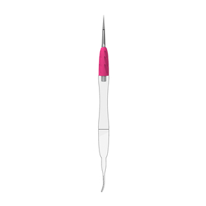 Limpiador de uñas UNIQ 34, al por mayor, empujador de cutículas de acero inoxidable con doble punta para uso en salones y en el hogar. - Product Image 5