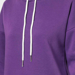 Sweat à capuche léger en polaire pour femmes, nouveau design, couleur unie, col long, respirant, décontracté, pour l'hiver, pour adultes - Product Image 2
