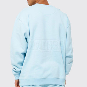 เสื้อสเวตเชิ้ตคอกลมทรงโอเวอร์ไซส์ ผ้าคอตตอนผสม แขนยาว ผลิตจากผ้าคอตตอนและโพลีเอสเตอร์ สำหรับผู้ชาย - Product Image 2