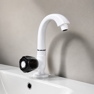 Smart PTMT Taps Series 1007 Classic White Finish Rust Proof Lightweight Durable Plastic Faucet 5-Year Warranty Modern - Product Image 3