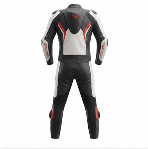 Combinaison de moto en cuir sur mesure de qualité supérieure MotoCP Racing 1 pièce, équipement de conduite avec bosse niveau 2 CE, fabriquée sur mesure - Product Image 2