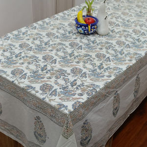 Artisanat Sanvi K : Tapis vintage 100 % coton, fait main, imprimé au bloc, motif floral, lavable, absorbant, personnalisable, élégant, pour les fêtes - Product Image 1