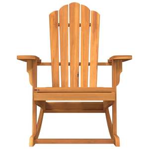 Fauteuil à bascule Adirondack en teck massif, taille moyenne, pour jardin - Product Image 4
