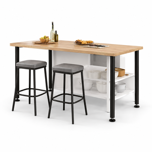 <b>Adjustable</b> Stainless Steel Desk <b>Legs</b> 30-Inch Midcentury Design Enhanced Stability Easy Installation Home Office EDPTBL024 - Product Image 1