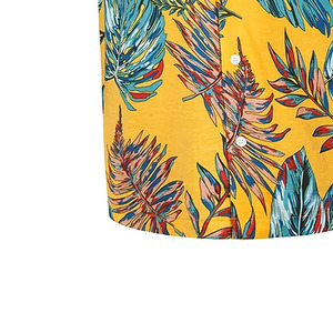 เสื้อเชิ้ตผู้ชายลายดอกไม้ ทรงโมเดิร์น พิมพ์ลายดอกไม้ สวมใส่สบายๆ สำหรับวันพักผ่อน รับผลิตแบบ OEM ODM ส่งออกโดยตรงจากโรงงาน - Product Image 2