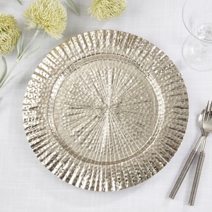 Assiette de présentation élégante à bordure perlée, assiette de luxe pour la présentation des dîners et des banquets d'hôtel - Product Image 5