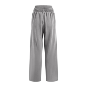 กางเกงวอร์มเอวยางยืดสำหรับผู้ชายผู้หญิงกางเกงวิ่งแบบหลวมขาตรงแบบผูกเชือก - Product Image 6