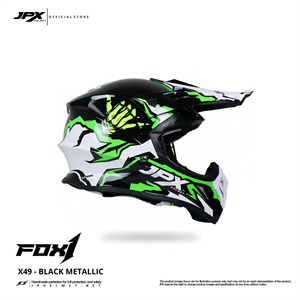 El casco JPX Fox1 Motif X 49 Supermoto Cross ofrece una protección superior y un estilo audaz para la mejor experiencia de motocross. - Product Image 3