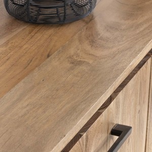 Vandana Autumn Balance Industrial 160cm acacia wood <b>sideboard</b> Baltik with doors, drawers and niches - Product Image 5