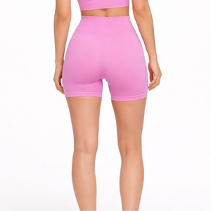 Shorts de sport pour femmes, taille haute, extensibles, pour yoga et gym, séchage rapide, tenue active, coupe confortable, coutures durables - Product Image 2