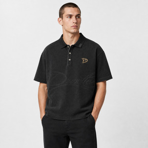 Private Label Men’s Polo <b>T</b>-<b>Shirts</b> Manufacturer Custom Design Cotton Polo <b>Shirts</b> with <b>Collar</b> and Button Placket - Product Image 4