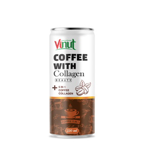 Boisson au café au collagène 320 ml - Sans OGM, sans produits laitiers ni gluten, Arabica et Robusta de qualité supérieure, Fabricant de boissons en marque blanche OEM ODM - Product Image 1