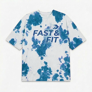 Camiseta de Alta Calidad con Lavado Ácido para Hombre 2025, para Fitness y Uso Casual, Cómoda - Product Image 1