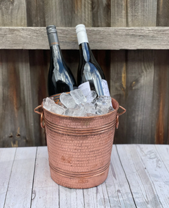 wholesale High Quality Copper Gold <b>Wine</b> Chiller Ice Bucket / Beverage Tub with Handle and Handmade Shinny Polished for Sale - Product Image 4