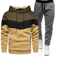 Conjunto Deportivo para Hombre con Bloques de Color en Contraste, para Gimnasio, Entrenamiento, Ropa Deportiva y Pantalones Deportivos, con Logotipo Personalizado, al por Mayor
