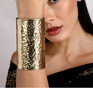 Customized Stylish Brass Cuff Stack Wedding Party Festive Adjustable Vintage Finished Chunky Bangle Statement Jewelry <b>Bracelet</b> - Product Image 4