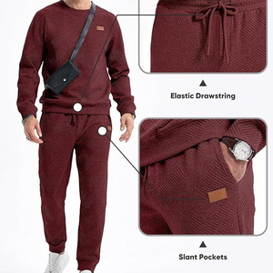 Conjunto Deportivo para Hombre, Diseño Personalizado, Patrón Sólido, Talla Grande, Invierno, Transpirable, Ecológico, Corte Regular, Venta Caliente - Product Image 4