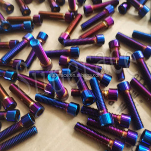 Vis à six pans creux en titane GR5 pour moto, personnalisable, Sur-ron Light Bee X M3-M20, coloris arc-en-ciel, bleu brûlé, noir, or - Product Image 4
