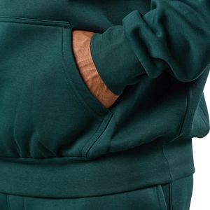 Mens Deep Teal Pullover Hoodie Casual Fleece Sweatshirt Long Sleeve <b>Athletic</b> Gymwear Fashion Hoodie Apparel - Product Image 5