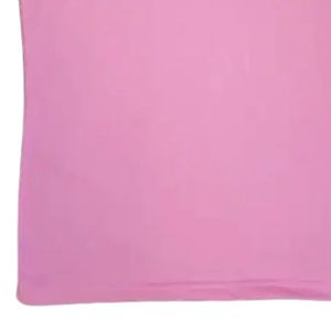 T-shirt rose à col contrastant vert pour femme, haut décontracté à manches courtes, vêtement de mode confortable pour le quotidien, style équipe - Product Image 6