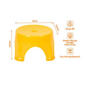 Taburete de ducha de plástico impermeable de perfil bajo, banco reposapiés antideslizante para baño y lavandería con ranura para colgar. - Product Image 5