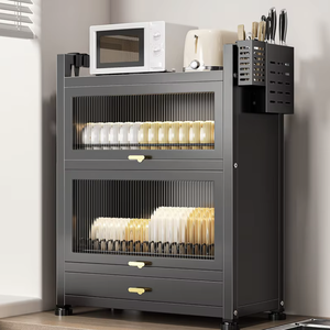 OEM/ODM Égouttoir à vaisselle double couche pour cuisine, organisateur de rangement pour bols et baguettes, égouttoir de comptoir - Product Image 2