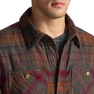 Custom Men's Sherpa Lined Plaid <b>Flannel</b> <b>Jacket</b> Thick Fleece Warm Button Up Shirt <b>Jacket</b> Winter Casual Lumberjack Overshirt OEM - Product Image 6