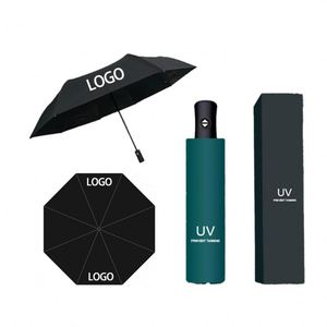 Paraguas Plegable Automático de 3 Secciones con Protección UV, Personalizado de Fábrica, al por Mayor, con Logotipo, de Alta Calidad para Exteriores - Product Image 1