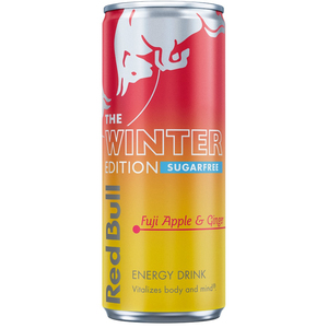 Vente en gros de Red Bull Fuji Apple Ginger sans sucre 355ml édition limitée hiver, boisson énergisante en gros - Product Image 1