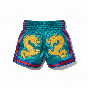 Conjunto de 4 Piezas de Jersey y Pantalones Cortos de Muay Thai para Hombre, para Artes Marciales Mixtas, Gimnasio, Entrenamiento, 100% Poliéster, Corte Ajustado - Product Image 3