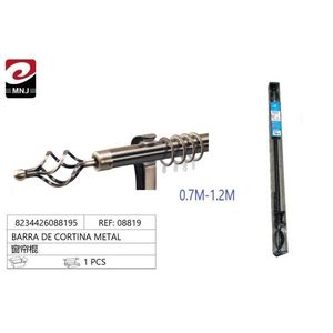 Asta per tende in metallo Mnj, regolabile da 0,7 m a 1,2 m, per uso su finestra - Product Image 1