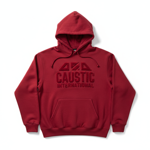 Custom 500GSM Garment Dyed Puff Print Hoodie Oversized Heavyweight Unisex Drop Shoulder Boxy Thick Pullover Sweatshirt OEM - Product Image 1