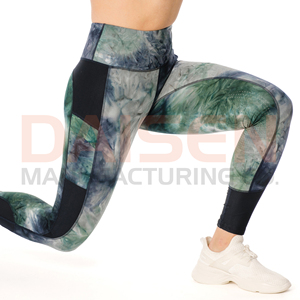 Leggings de equitación estampados para mujer, de cintura alta, con paneles elásticos, transpirables, de alto rendimiento para montar a caballo. - Product Image 3