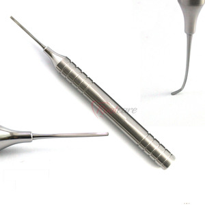 Juego de 3 periotomos quirúrgicos dentales flexibles de acero Manual Steel Rootcare, instrumentos de extracción de implantes con tornillo, modelo RI-026, certificado CE - Product Image 4