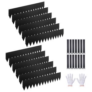 Bordatura per Paesaggistica in Acciaio Zincato Resistente, Confezione da 12, 40 x 8 Pollici, con 14 Clip di Montaggio per Giardinaggio e Terrazze - Product Image 1