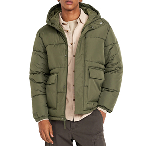 Professional Customized Logo Printing Wholesale Best Design Men Clothing <b>Light</b> Weight High Quality Green Puffer <b>Jacket</b> - Product Image 1