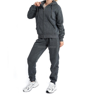 Ensemble de survêtement zippé pour femme, pantalon zippé et pantalon de jogging, tenue deux pièces, streetwear décontracté, vêtements de sport élégants, survêtement zippé pour femme - Product Image 6