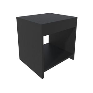 Black <b>Open</b> <b>Storage</b> Nightstand - Product Image 3