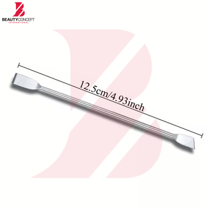 Empujador de cutículas de doble punta de acero inoxidable para el cuidado de las uñas, diseñado para eliminar la piel muerta, herramientas de manicura para uso en salones. - Product Image 6